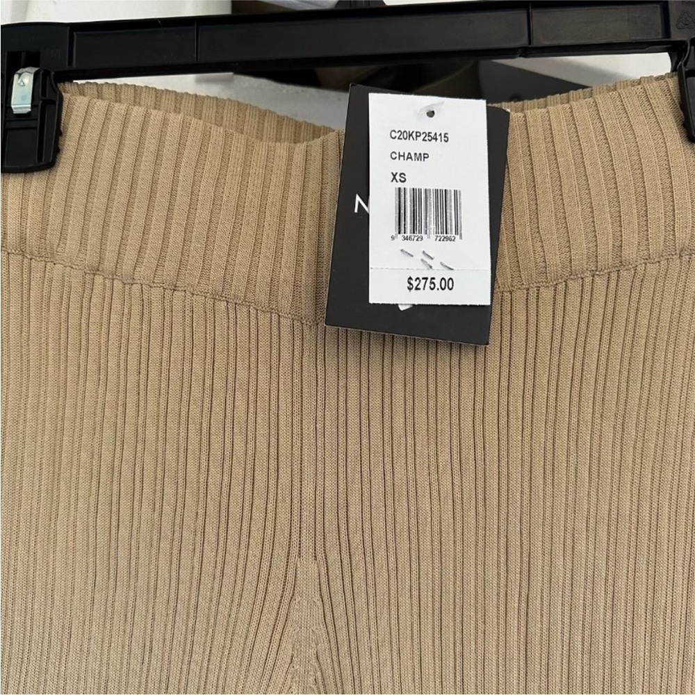 NICHOLAS Tan Ribbed Flared Pants - Picture 6 of 6